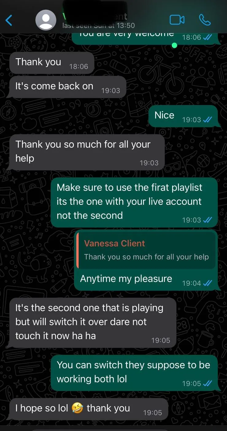 Customer review